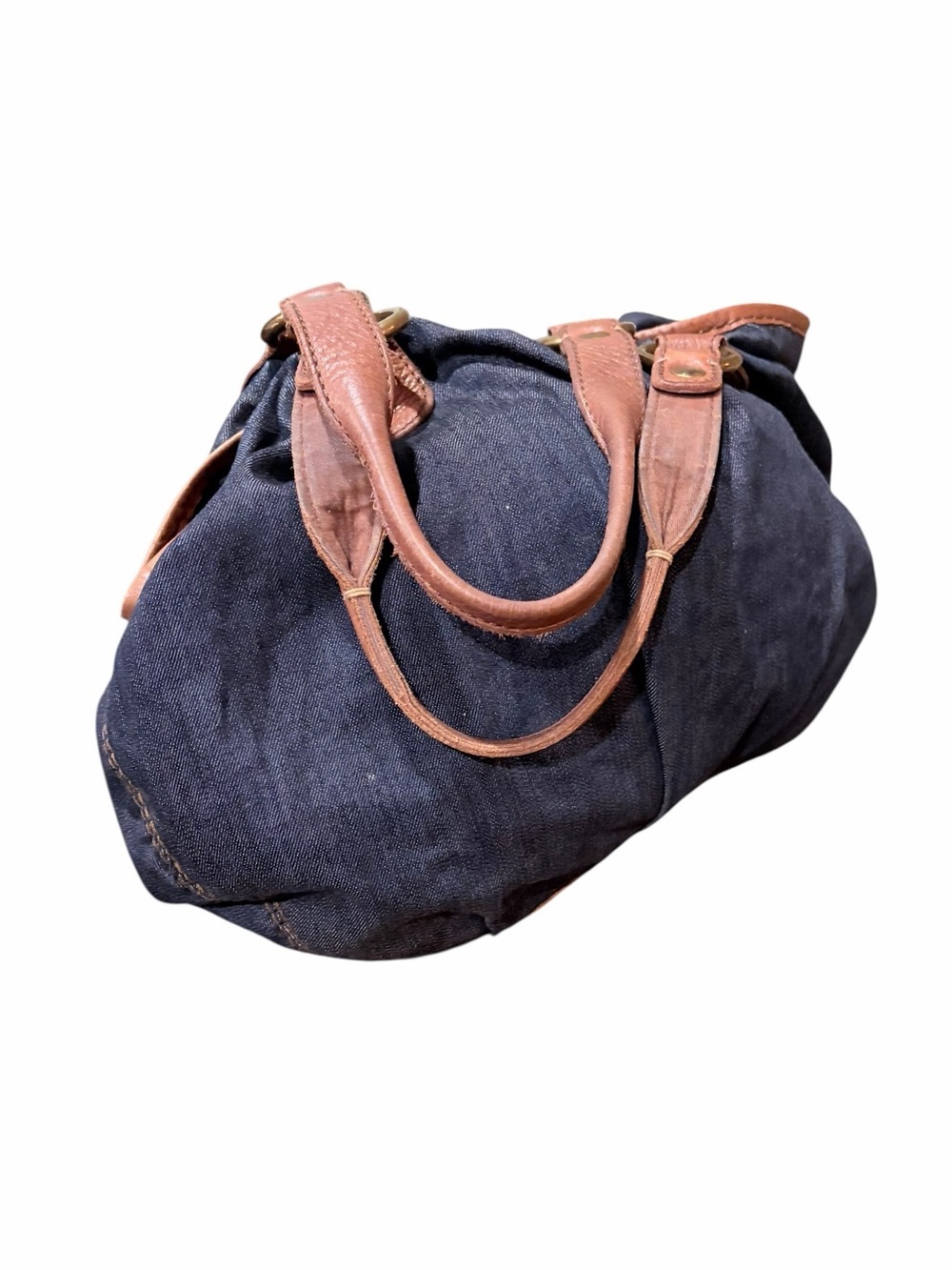 Vintage Lucky Brand Denim-Style Hobo Bag